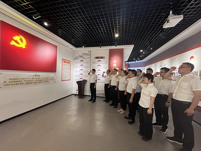 商南公司结合党支部发展“赓续红色血脉，砥砺奋进征程——庆祝中国共产党成立104周年”主题党日活动